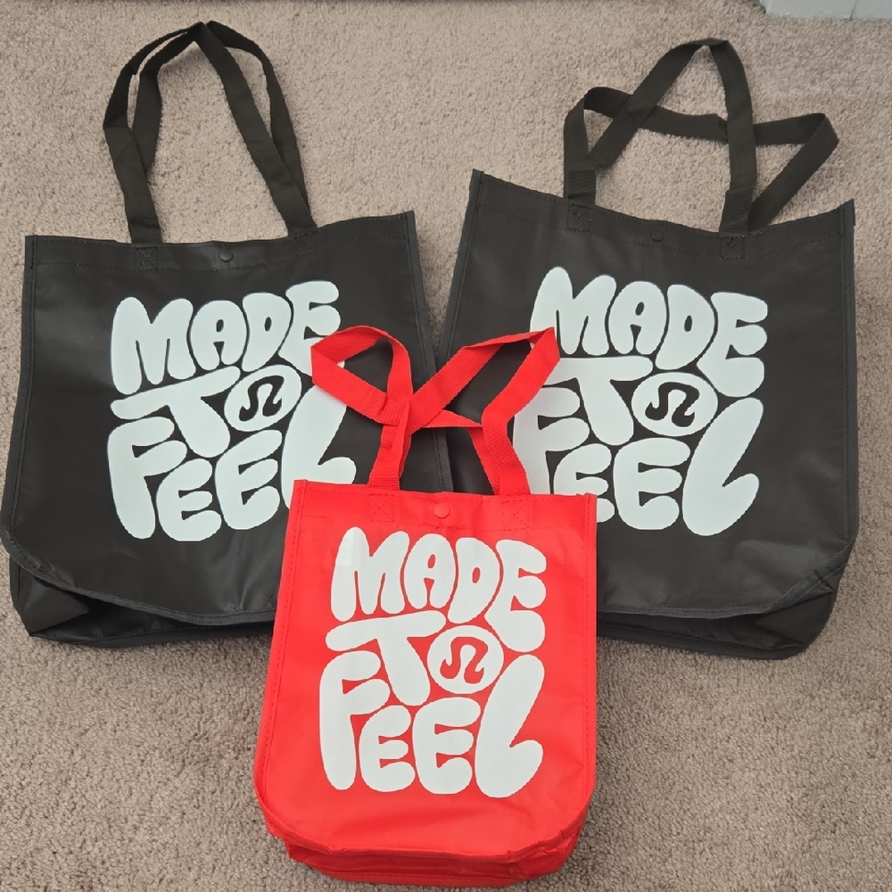 Bundle Of Lululemon Reusable Totes